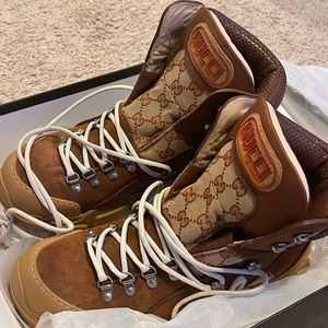 Gucci Mens (10)Tan Flashtrek Boots